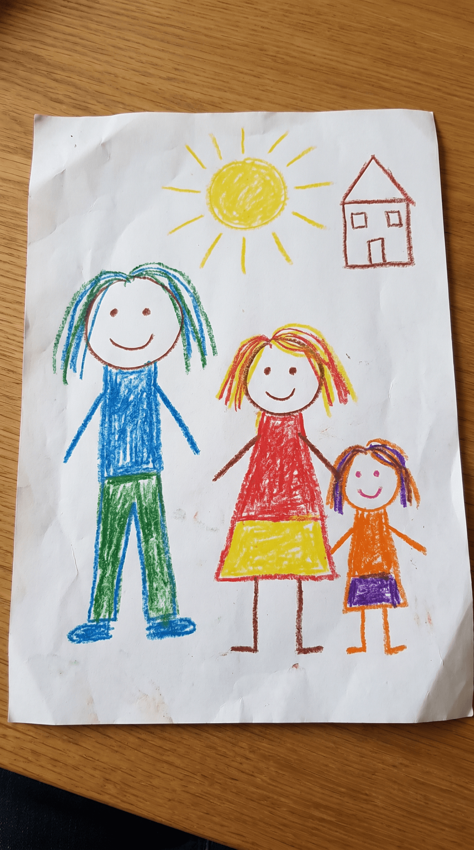 Kinderzeichnung Familie