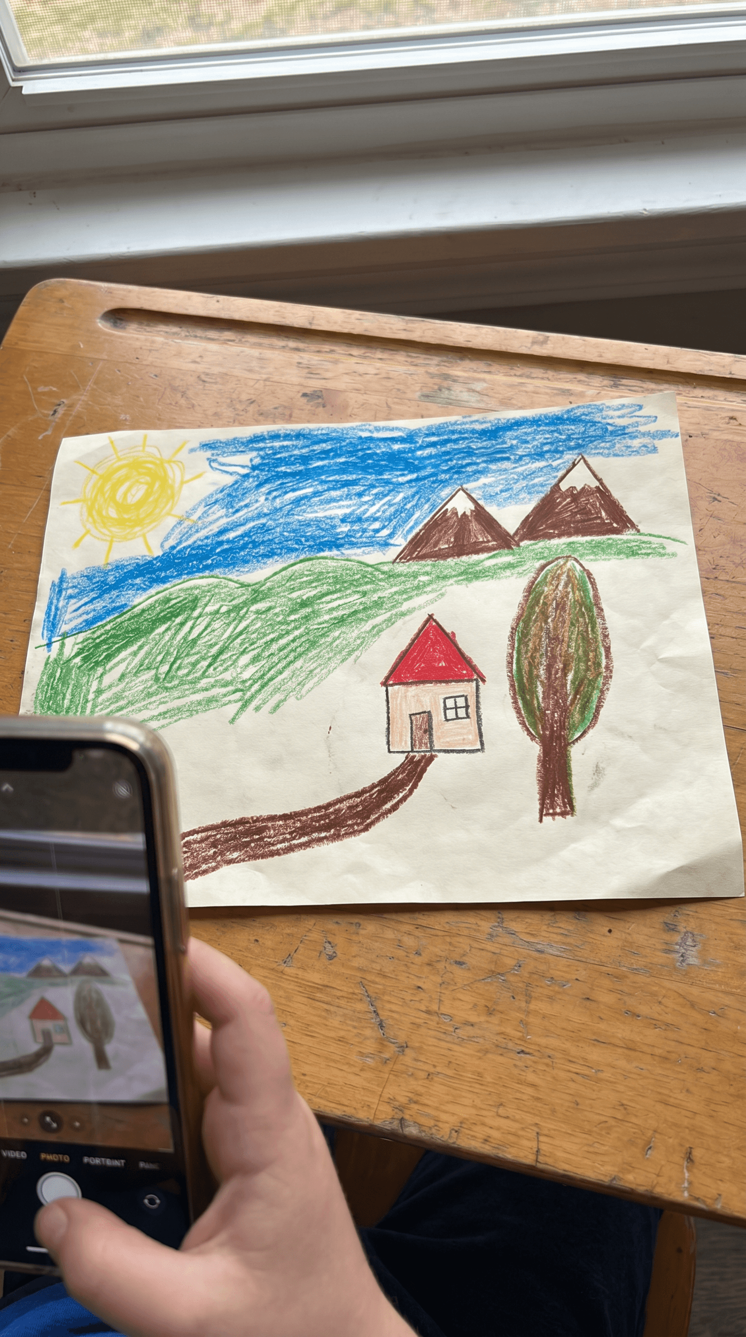 Kinderzeichnung Landschaft